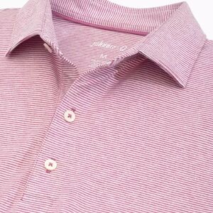 JOHNNIE-O $89 LYNDON PREP-FORMANCE JERSEY POLO SHIRT IN STRAWBERRY SZ XXL